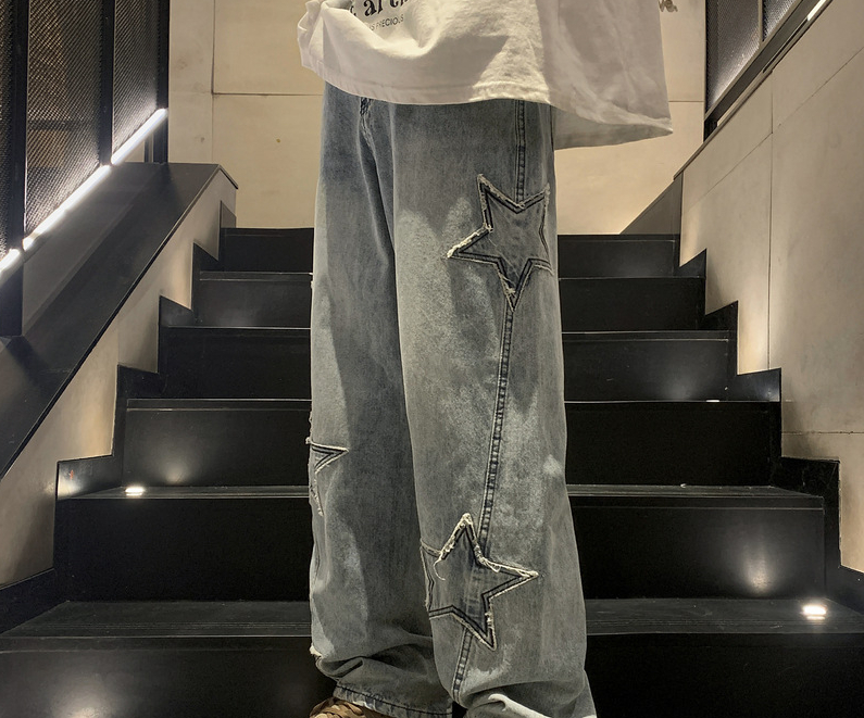 Neue Mode fünfzackigen Stern J – Men'S Fashion With Baggy Jeans Bewertung und Preis