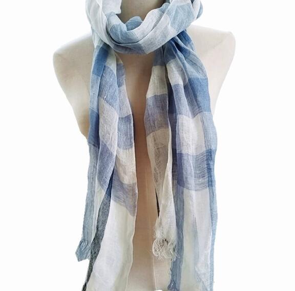 100 % Leinen Plaid Kontrast Qu – Men'S Fashion Head Scarf Bewertung und Preis